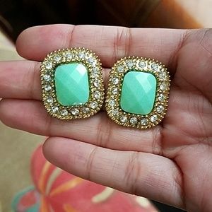 Vintage Seafoam Green Earrings